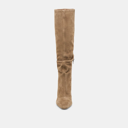 Lousa Olive Suede Wide Calf Boots Dolce Vita
