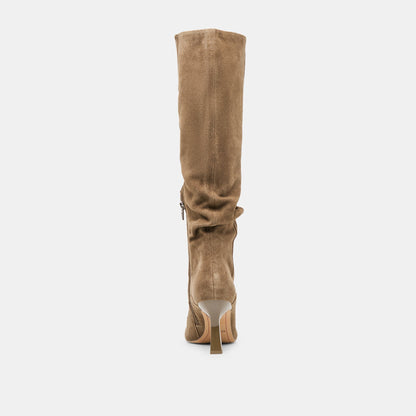 Lousa Olive Suede Wide Calf Boots Dolce Vita