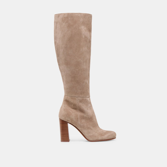 Hudsin Wide Calf Barley Suede Boots Dolce Vita