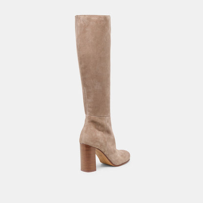 Hudsin Wide Calf Barley Suede Boots Dolce Vita