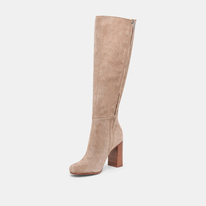 Hudsin Wide Calf Barley Suede Boots Dolce Vita