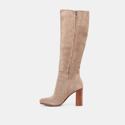 Hudsin Wide Calf Barley Suede Boots Dolce Vita