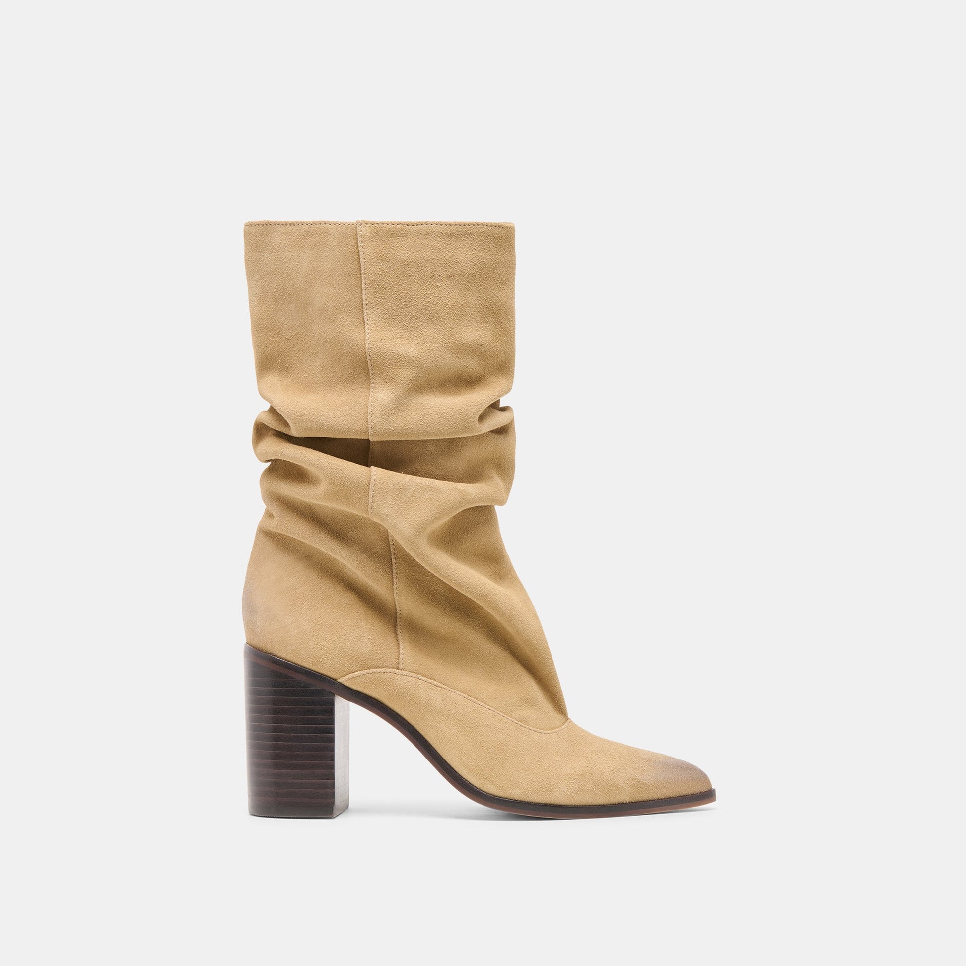 Talina Dk Taupe Suede Boots Dolce Vita