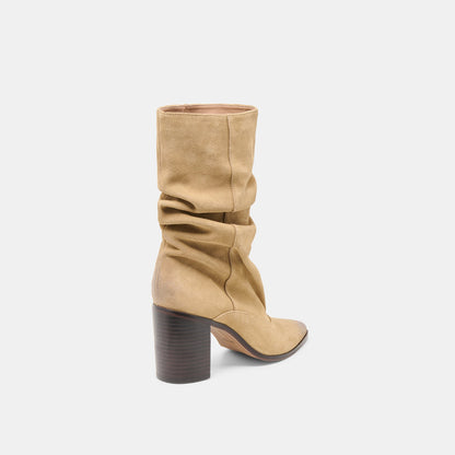 Talina Dk Taupe Suede Boots Dolce Vita