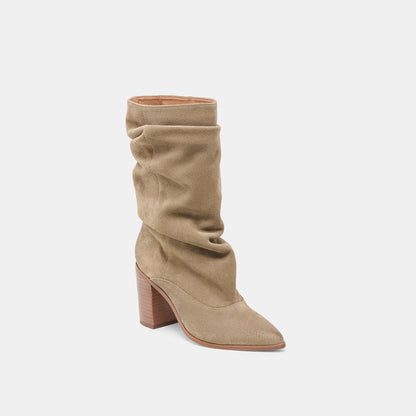 Talina Olive Suede Wide Calf Boots Dolce Vita