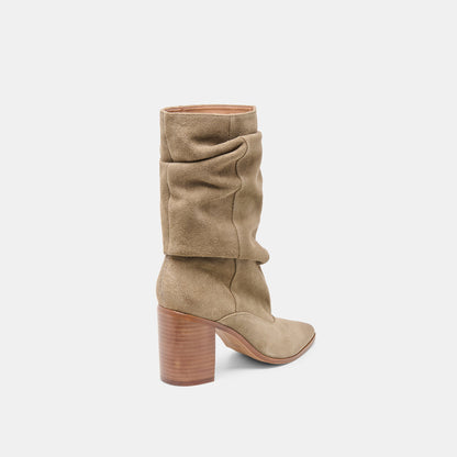 Talina Olive Suede Wide Calf Boots Dolce Vita