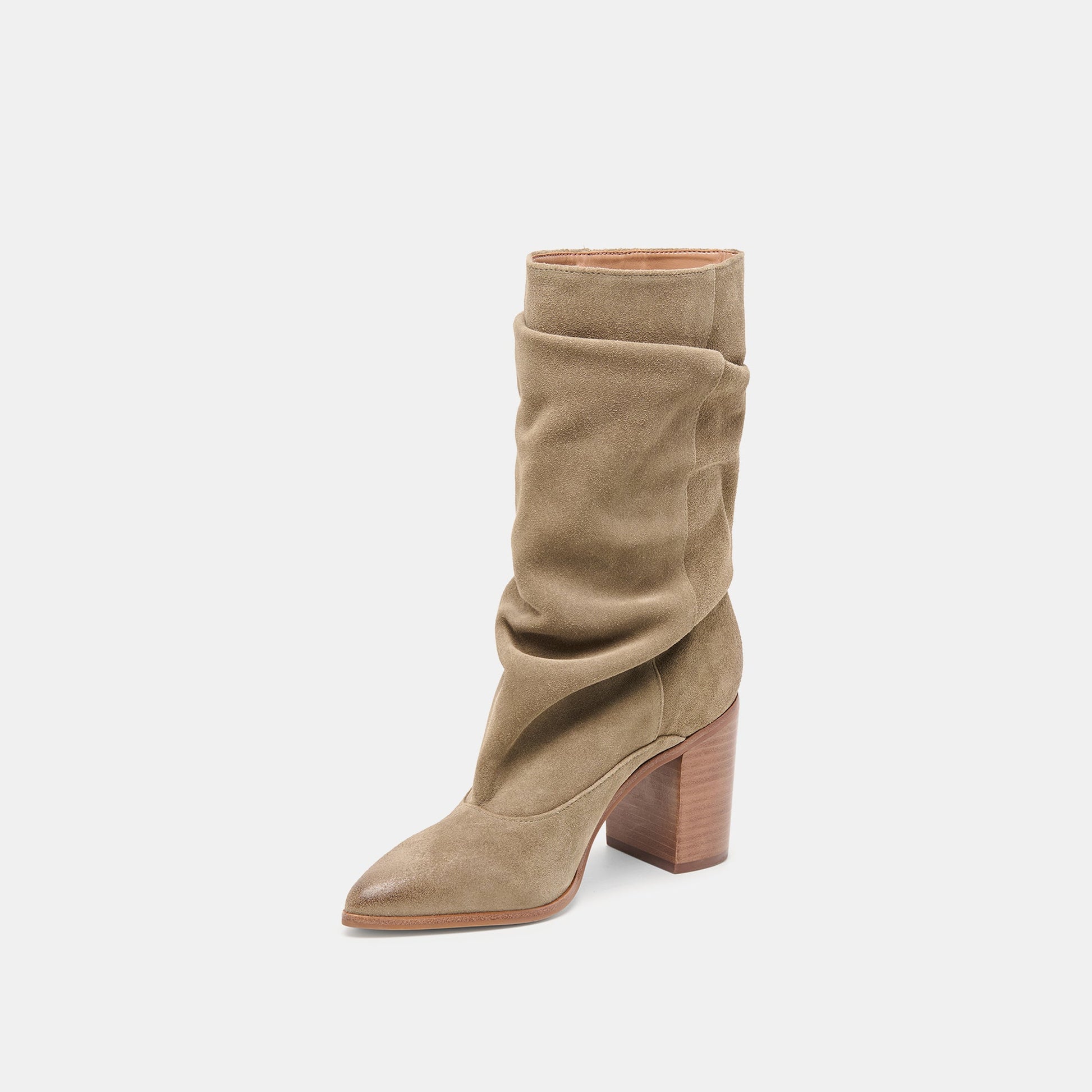 Talina Olive Suede Wide Calf Boots Dolce Vita