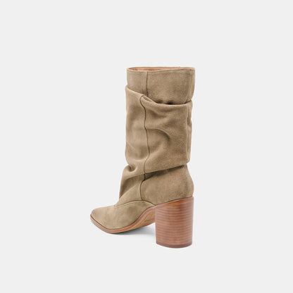 Talina Olive Suede Wide Calf Boots Dolce Vita