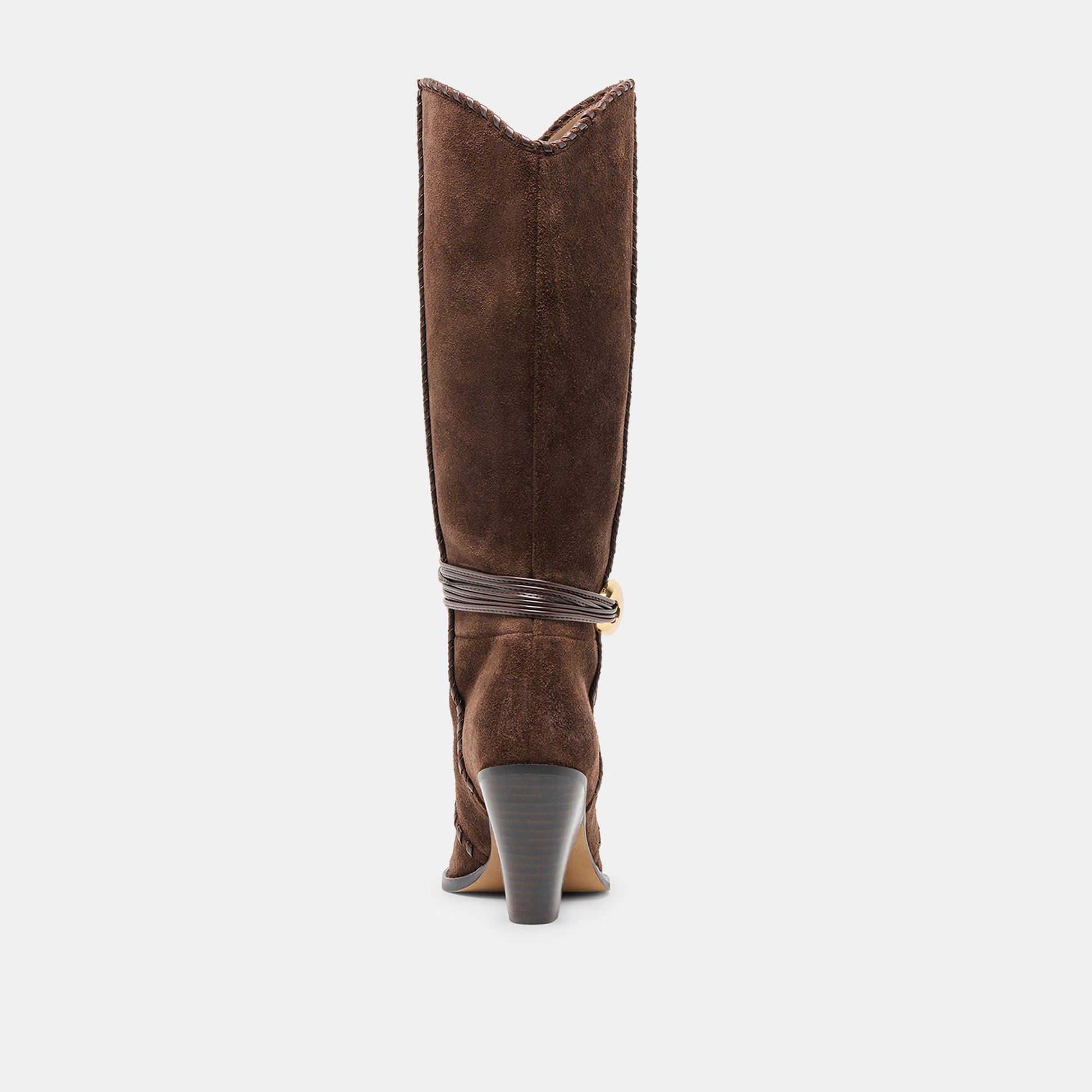 Jody Dk Brown Suede Wide Calf Boots Dolce Vita
