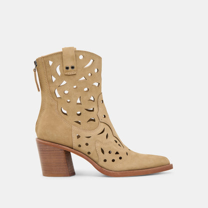 Zenobi Dk Taupe Suede Booties Dolce Vita