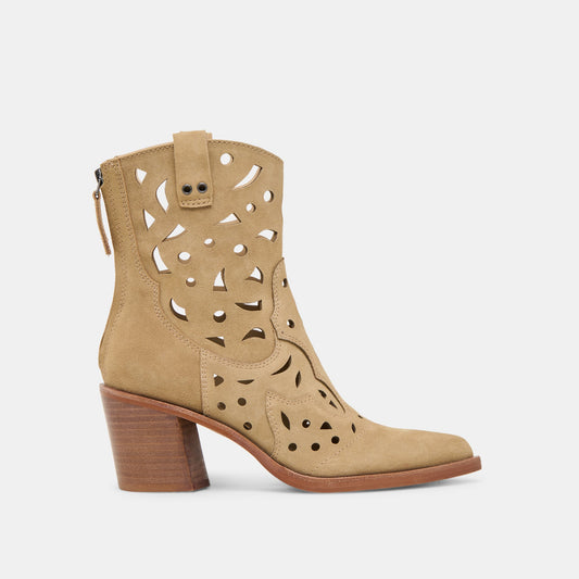 Zenobi Dk Taupe Suede Booties Dolce Vita