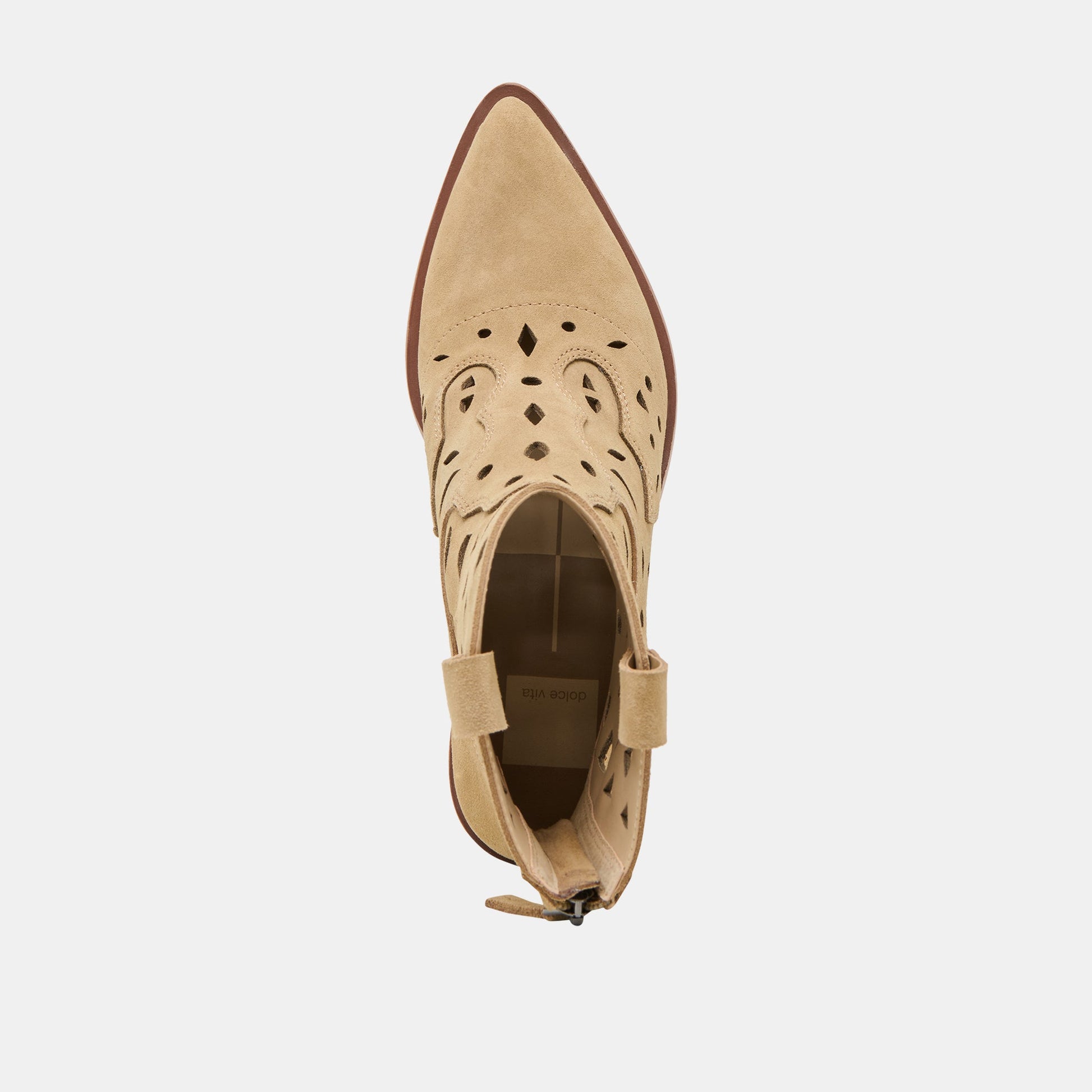 Zenobi Dk Taupe Suede Booties Dolce Vita