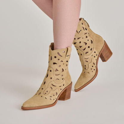 Zenobi Dk Taupe Suede Booties Dolce Vita