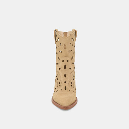 Zenobi Dk Taupe Suede Booties Dolce Vita