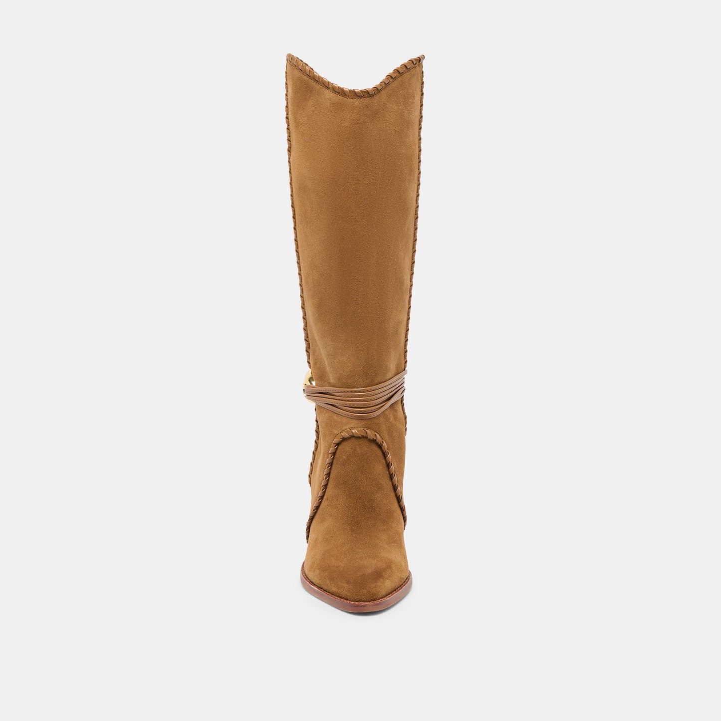 Jody Lt Brown Suede Wide Calf Boots Dolce Vita