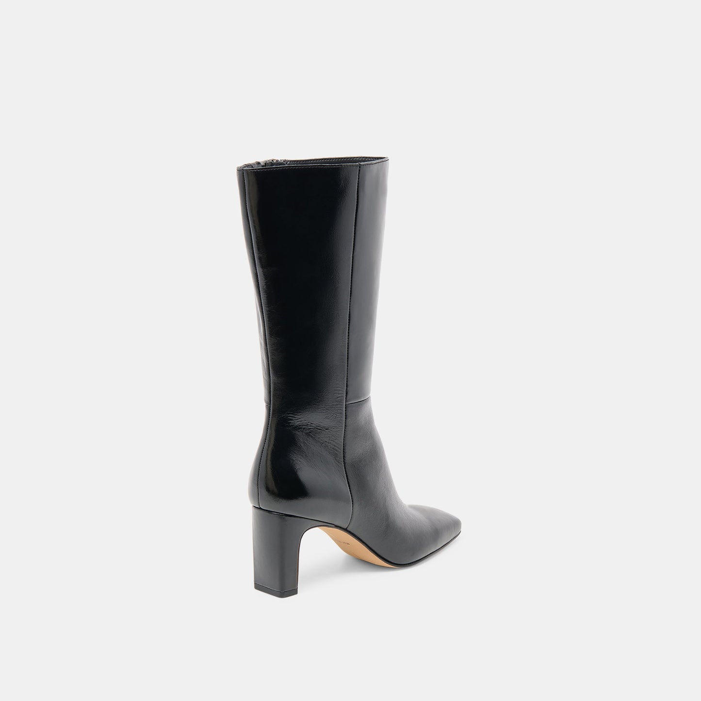 Riggs Wide Calf Black Leather Boots Dolce Vita