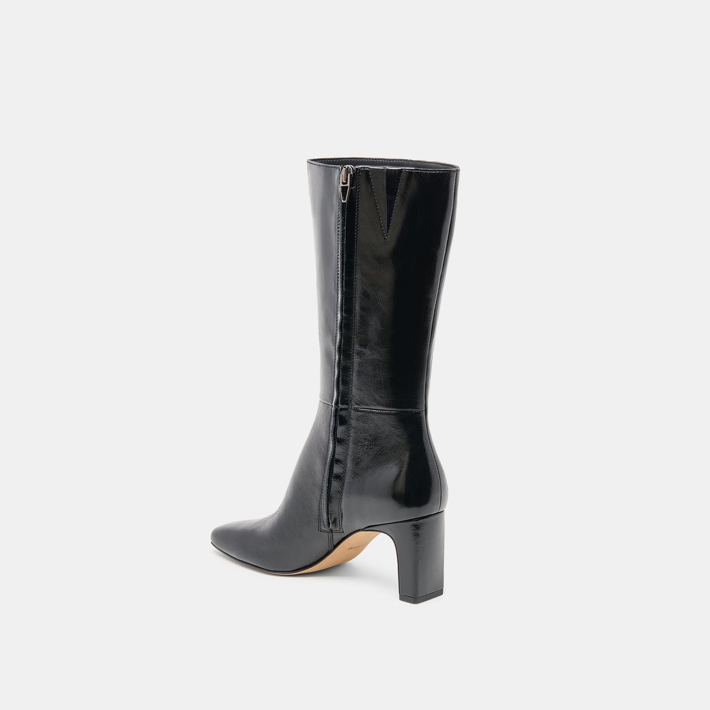 Riggs Wide Calf Black Leather Boots Dolce Vita