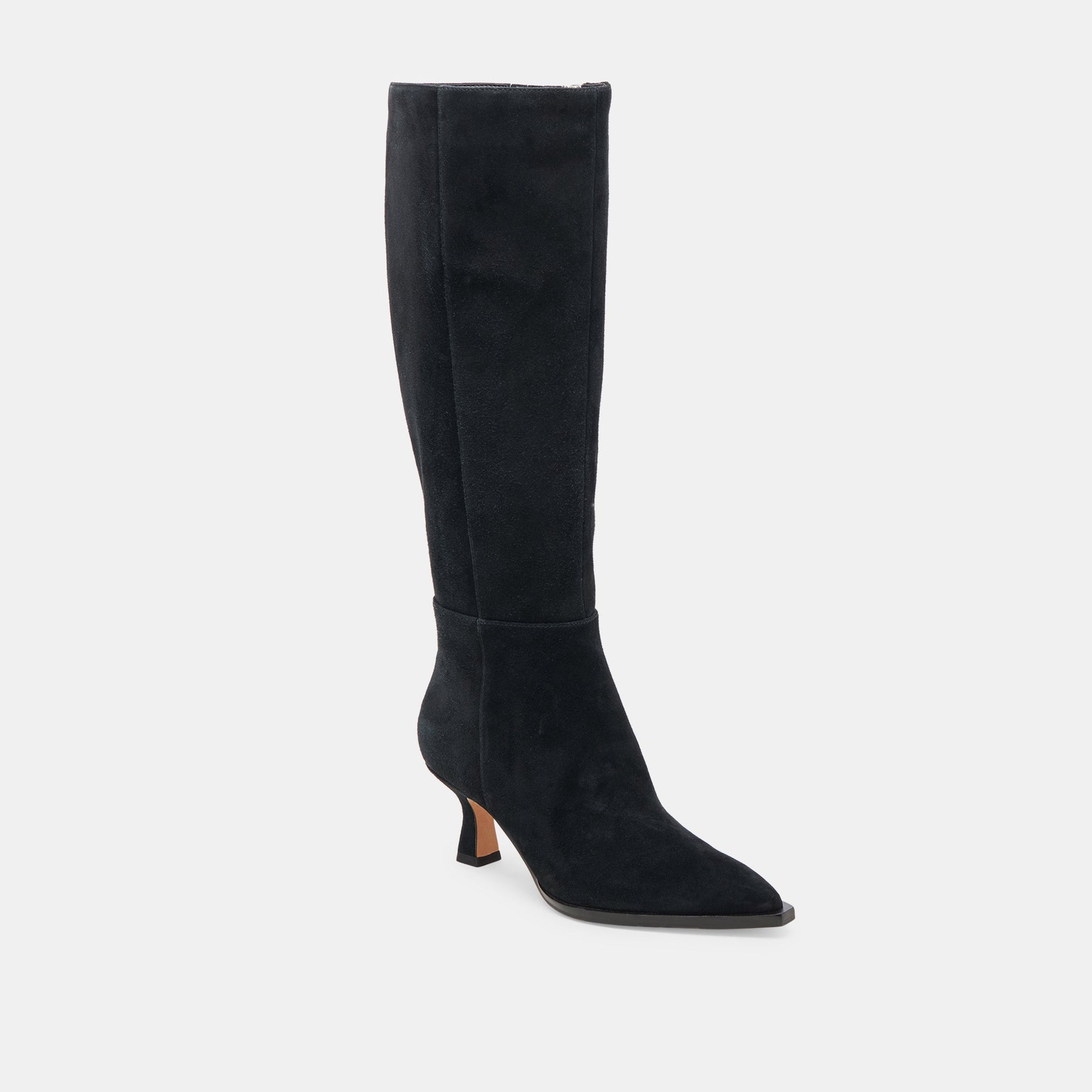 AUGGIE WIDE CALF BOOTS ONYX SUEDE Dolce Vita