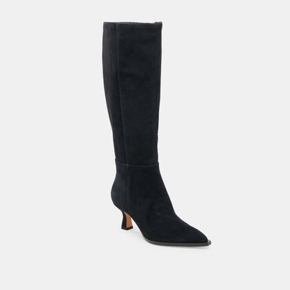 AUGGIE WIDE CALF BOOTS ONYX SUEDE Dolce Vita
