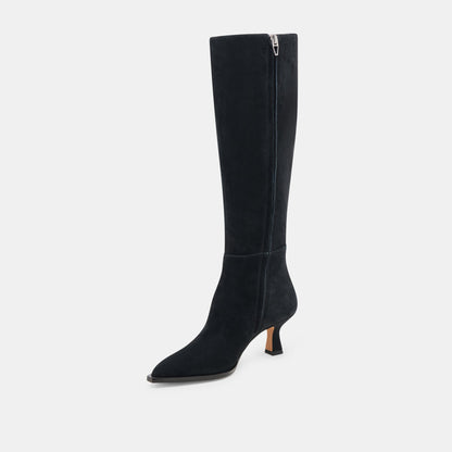 AUGGIE WIDE CALF BOOTS ONYX SUEDE Dolce Vita