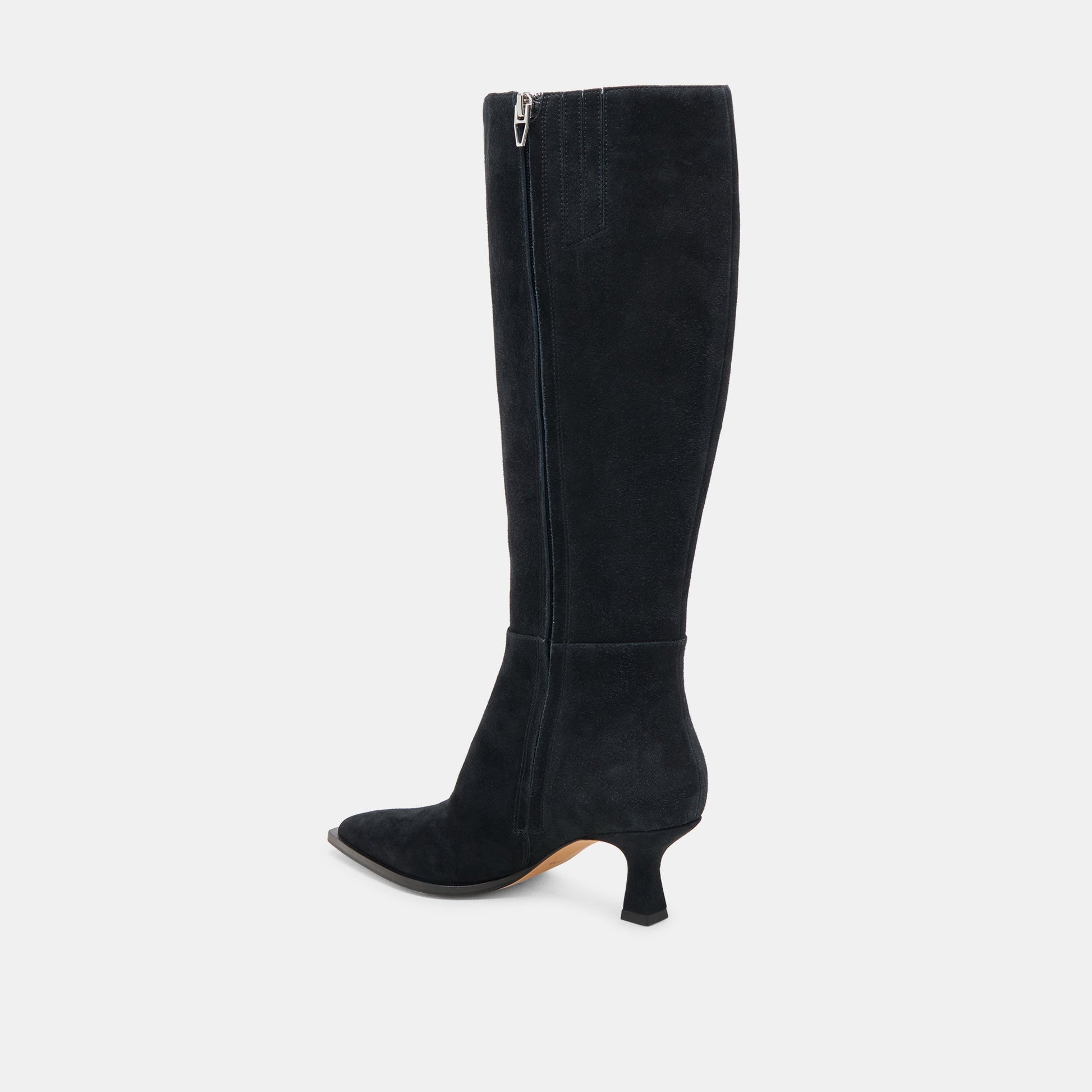 AUGGIE WIDE CALF BOOTS ONYX SUEDE Dolce Vita