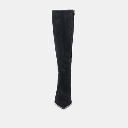 AUGGIE WIDE CALF BOOTS ONYX SUEDE Dolce Vita
