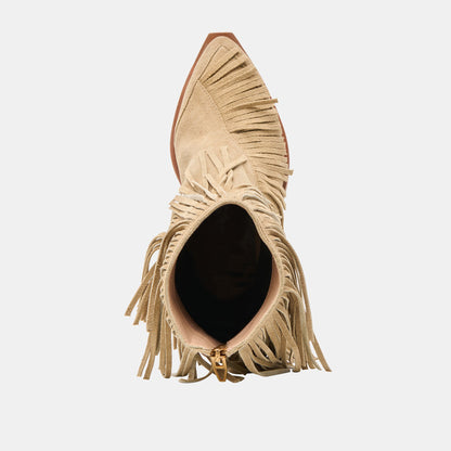 Torey Dk Taupe Suede Booties Dolce Vita