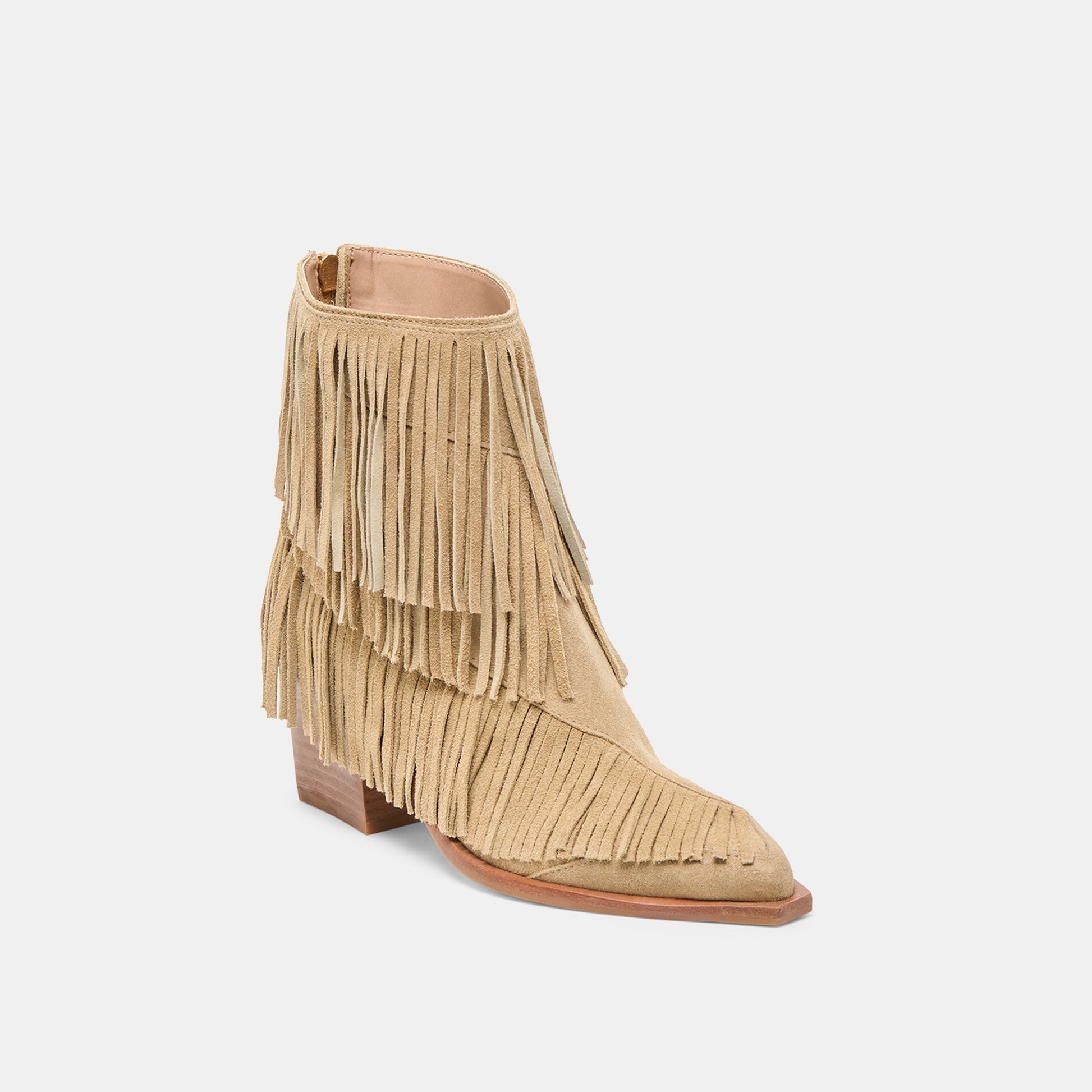 Torey Dk Taupe Suede Booties Dolce Vita