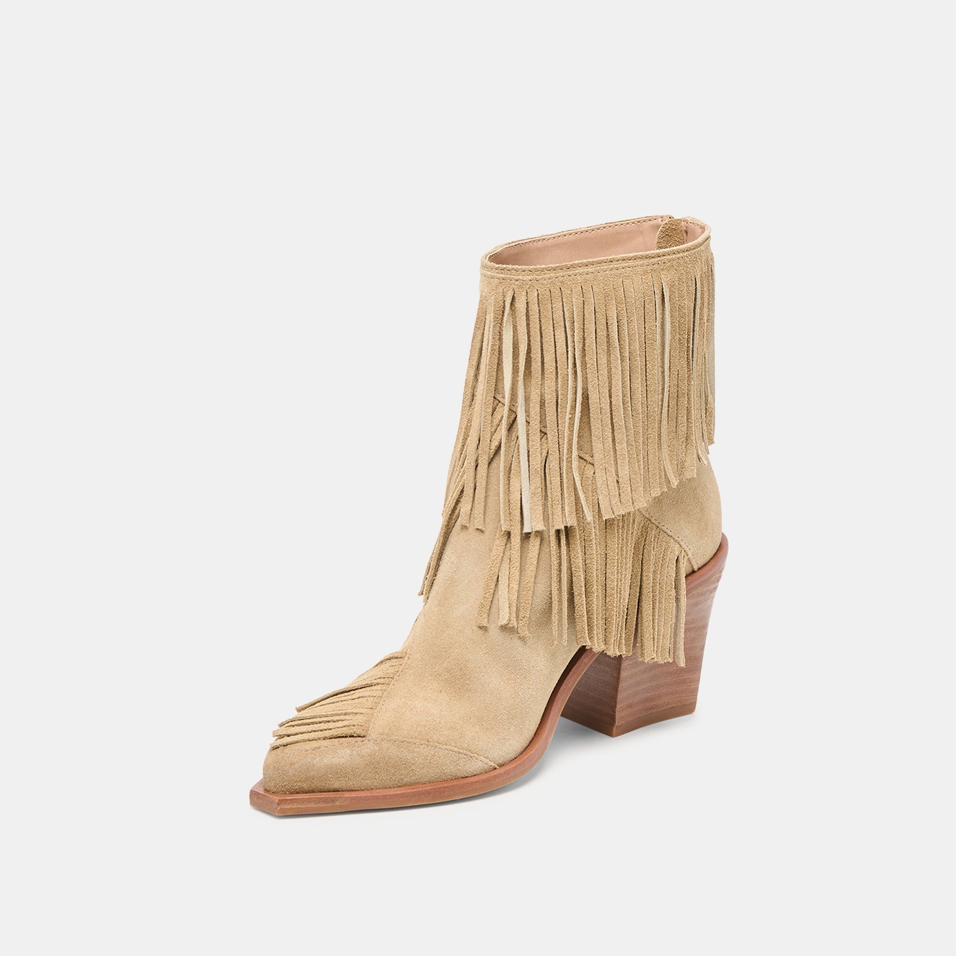 Torey Dk Taupe Suede Booties Dolce Vita