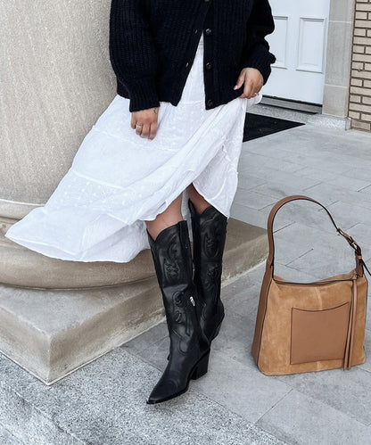 SAMSIN BOOTS BLACK LEATHER Dolce Vita