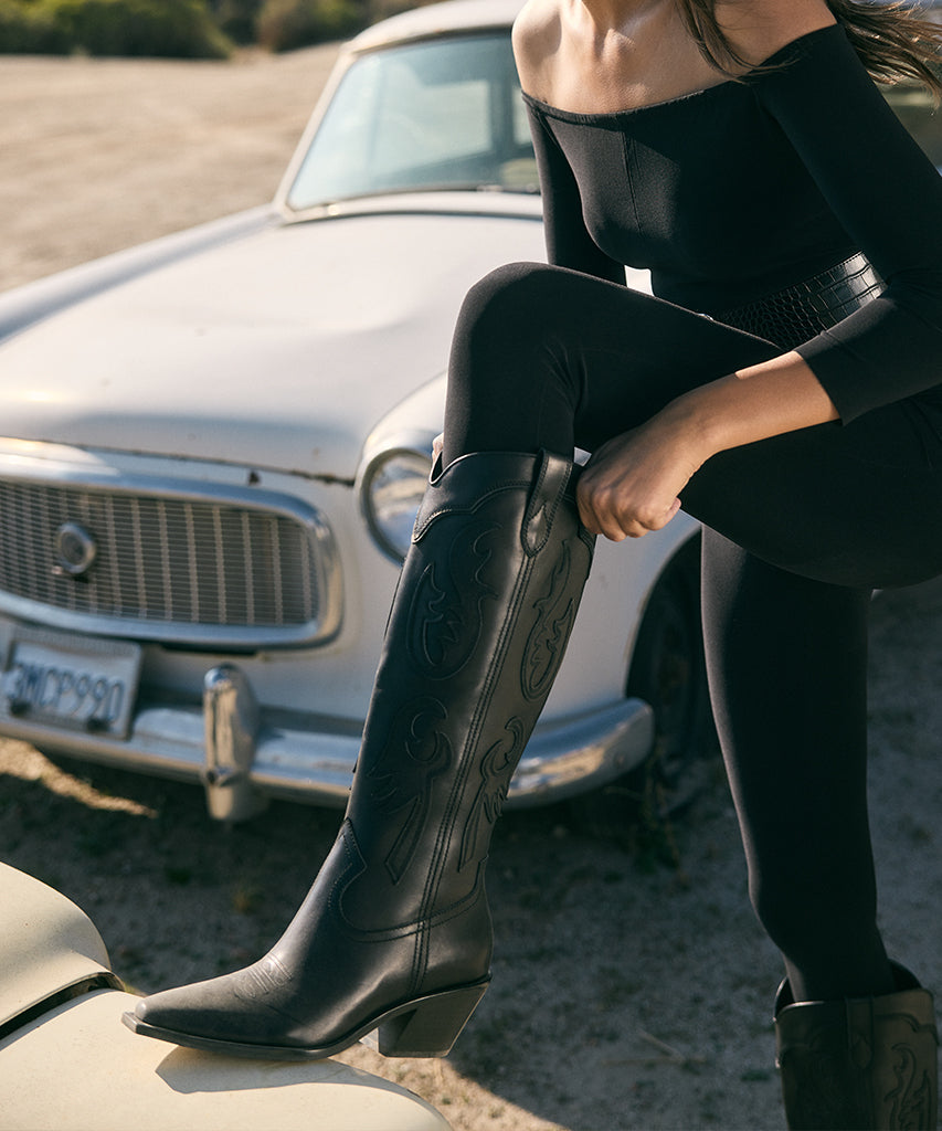 SAMSIN BOOTS BLACK LEATHER Dolce Vita