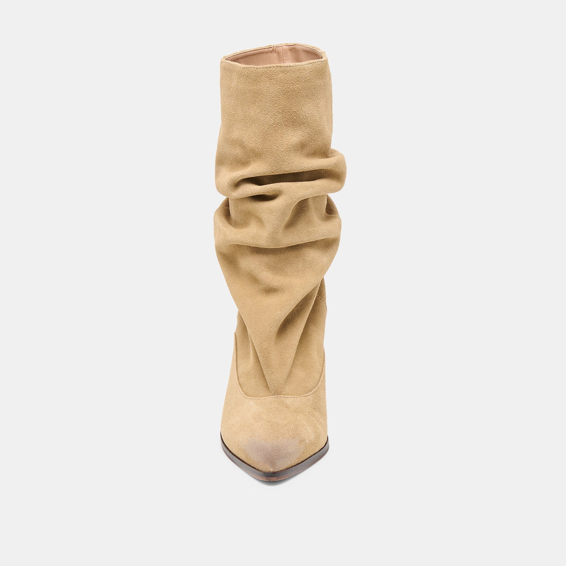 Talina Dk Taupe Suede Wide Calf Boots Dolce Vita