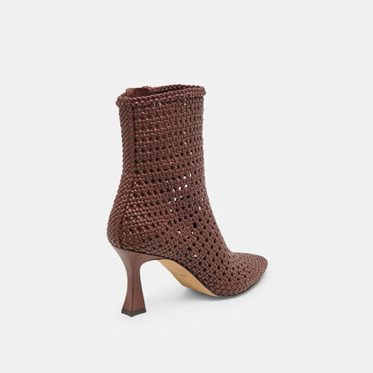 Embry Brown Woven Stella Booties Dolce Vita