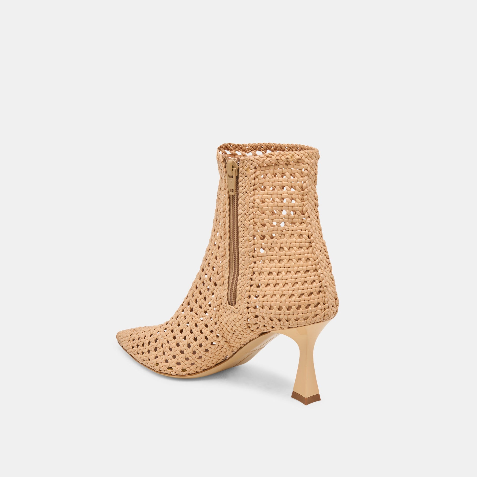 Lonni Tan Woven Leather Booties Dolce Vita