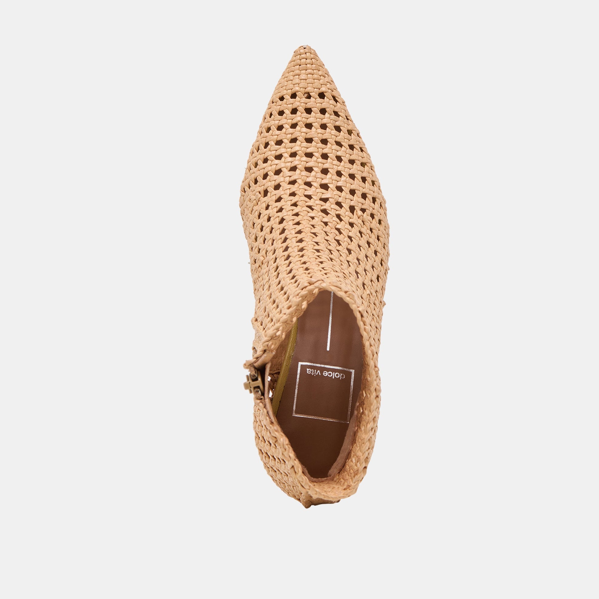 Lonni Tan Woven Leather Booties Dolce Vita