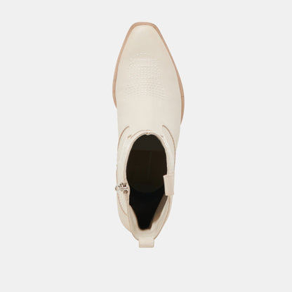 SHANIA BOOTIES IVORY NUBUCK Dolce Vita