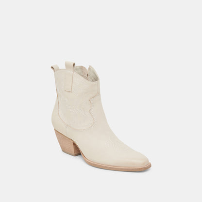 SHANIA BOOTIES IVORY NUBUCK Dolce Vita