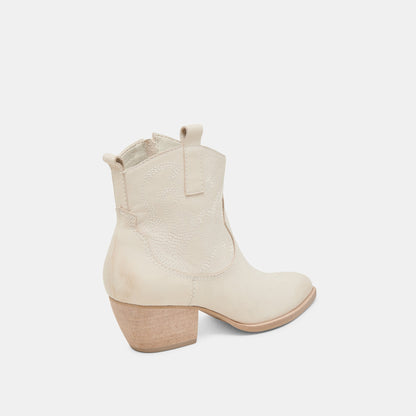 SHANIA BOOTIES IVORY NUBUCK Dolce Vita