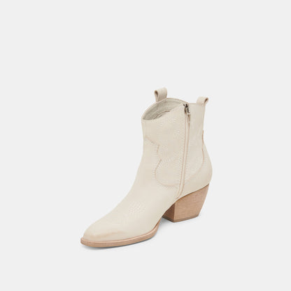 SHANIA BOOTIES IVORY NUBUCK Dolce Vita