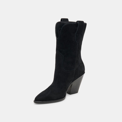 JESSEY BOOTS ONYX SUEDE Dolce Vita