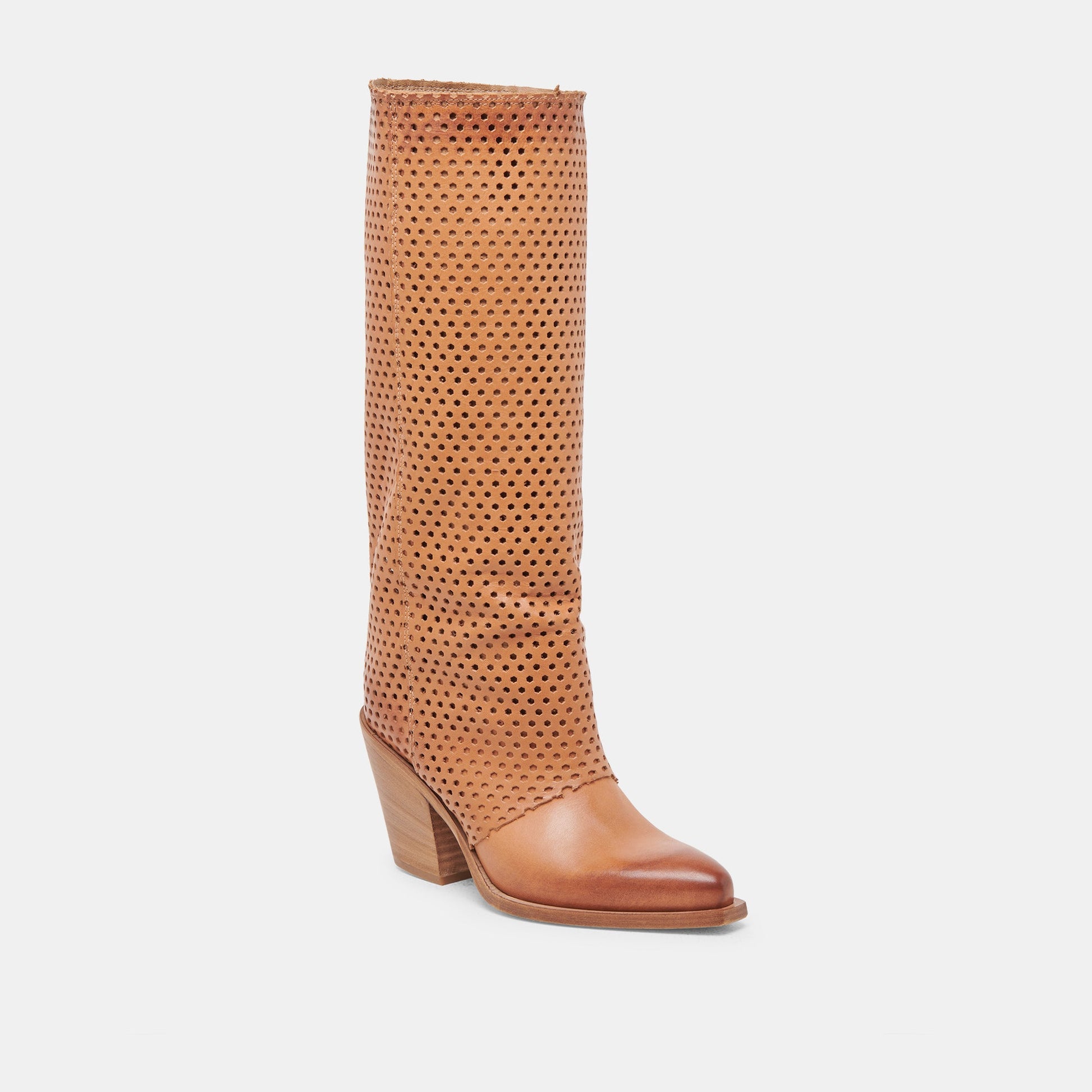 BOONE BOOTS COGNAC LEATHER Dolce Vita
