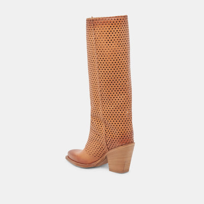 BOONE BOOTS COGNAC LEATHER Dolce Vita