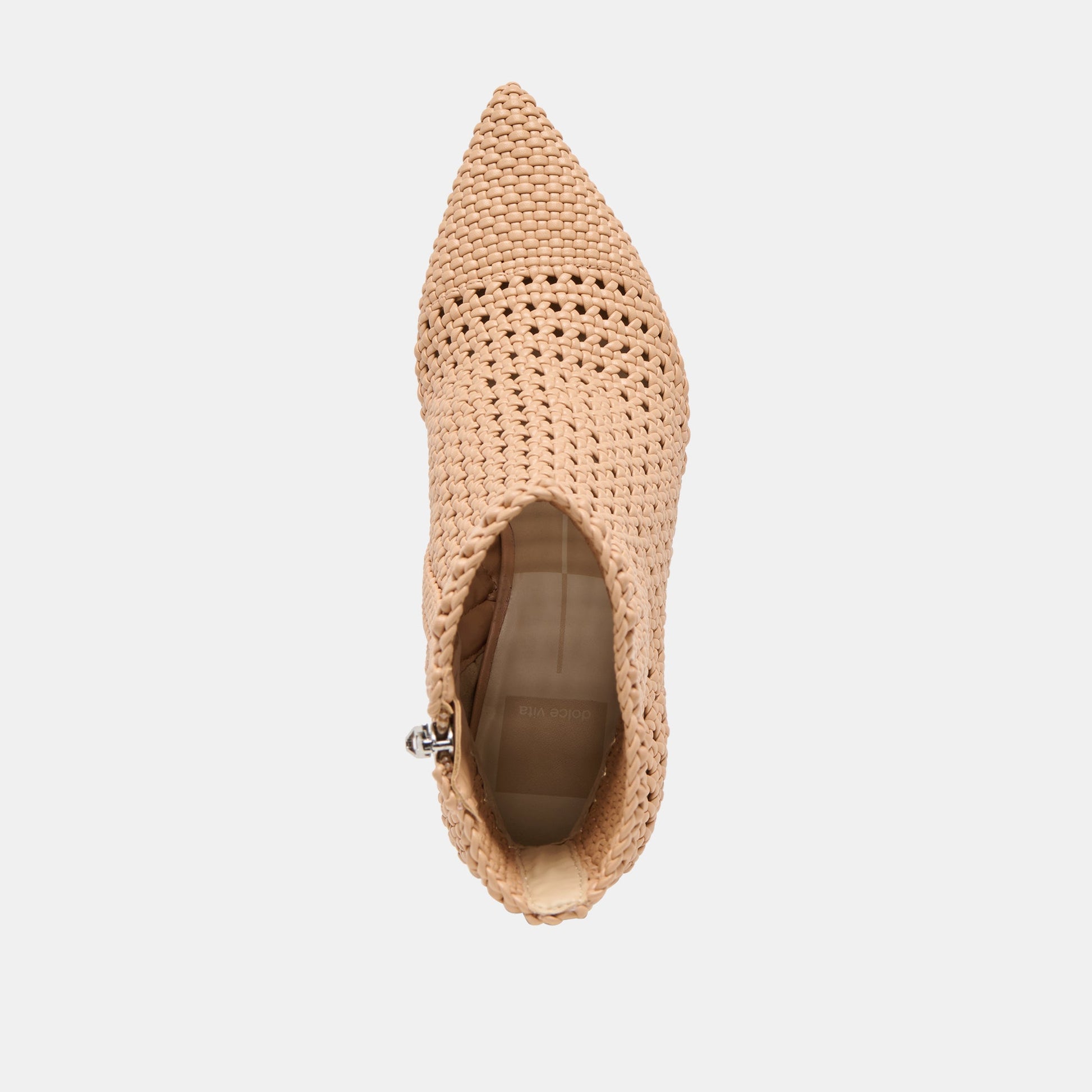 Embry Lt Tan Woven Stella Booties Dolce Vita