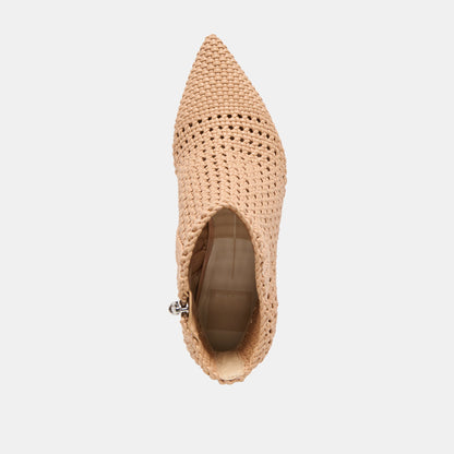 Embry Lt Tan Woven Stella Booties Dolce Vita