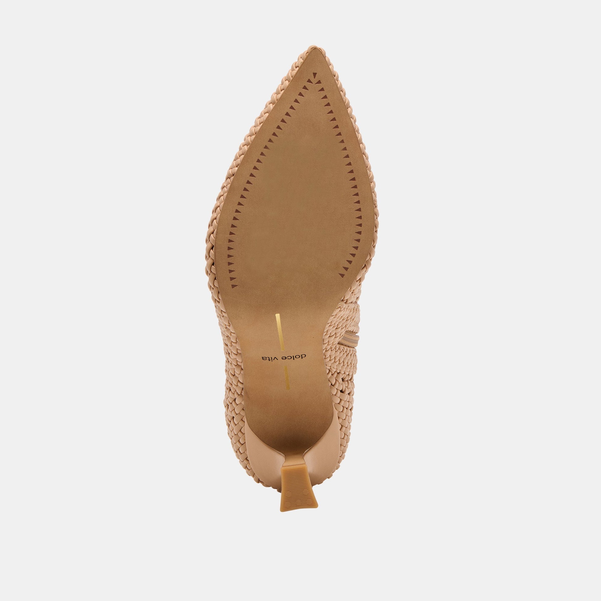 Embry Lt Tan Woven Stella Booties Dolce Vita