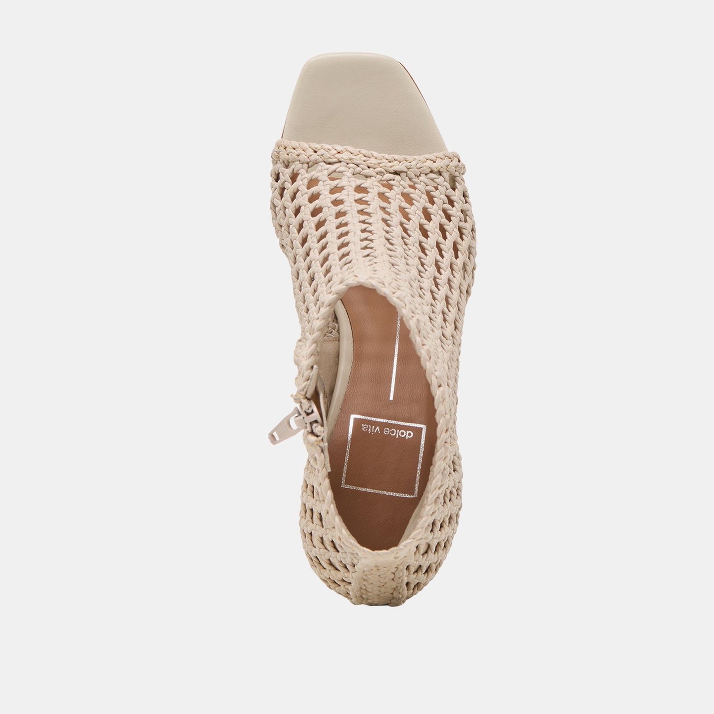 Quin Bone Woven Leather Heels Dolce Vita