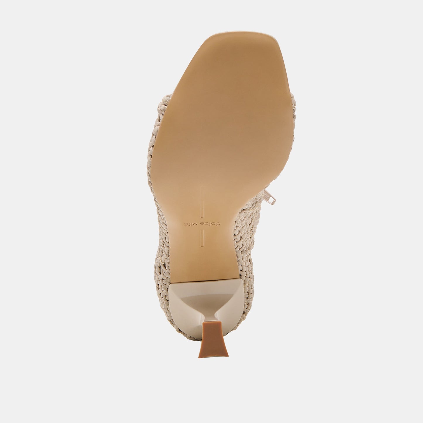 Quin Bone Woven Leather Heels Dolce Vita
