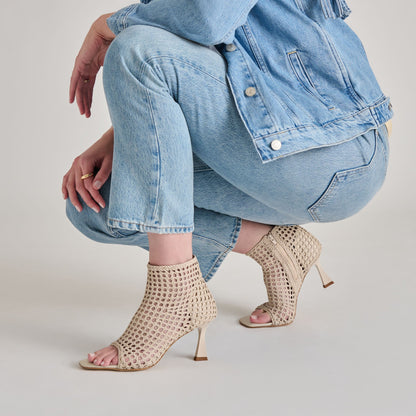 Quin Bone Woven Leather Heels Dolce Vita