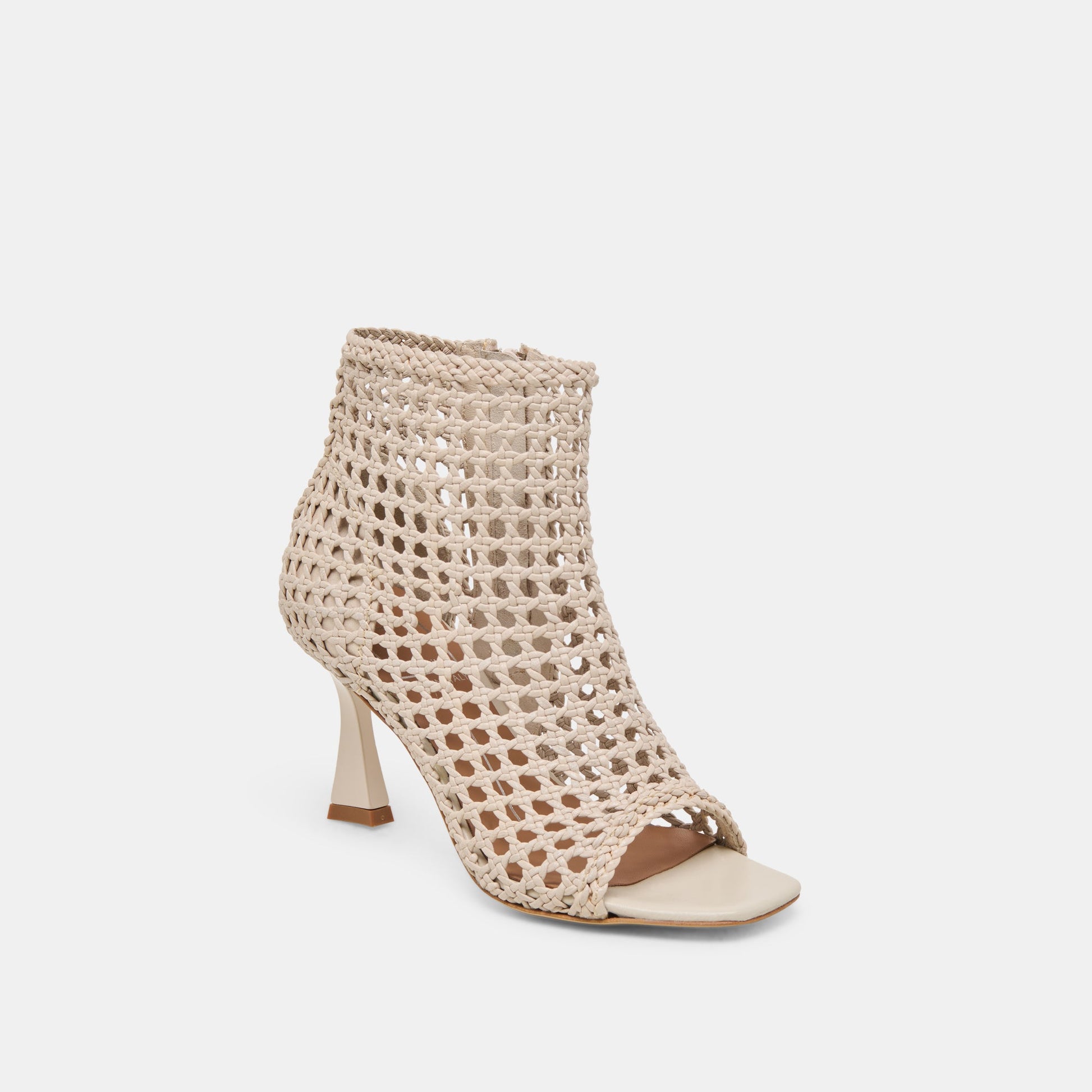 Quin Bone Woven Leather Heels Dolce Vita