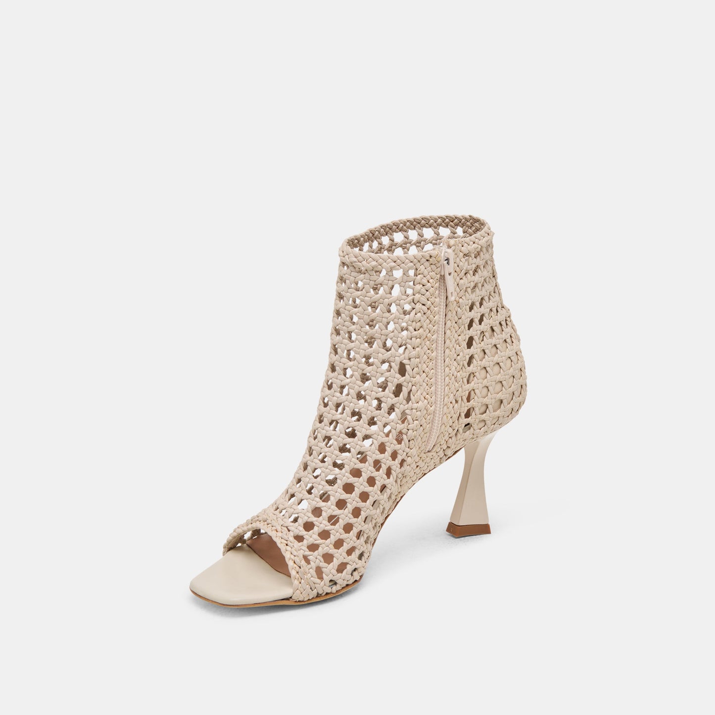 Quin Bone Woven Leather Heels Dolce Vita
